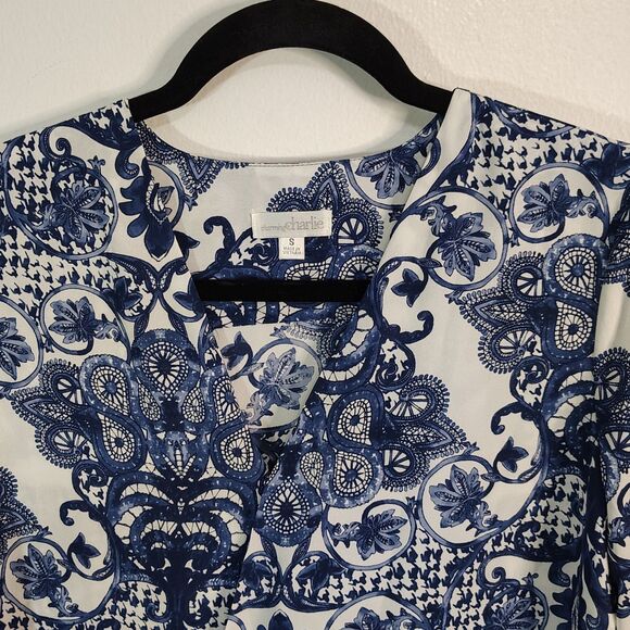 FUN Casual BOHO Blouses BUNDLE Sz SMALL Women's Long & Short Sleeve MIXED LOT - Picture 7 of 10